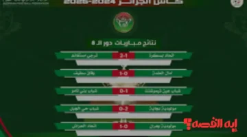 الدور 32.. نتائج مفاجئة تغير خريطة كأس الجزائر خلال ديسمبر 2025